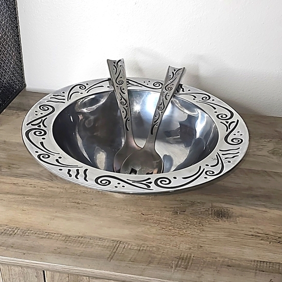 Lenox Large Serving Bowl With Utensils - Picture 1 of 14